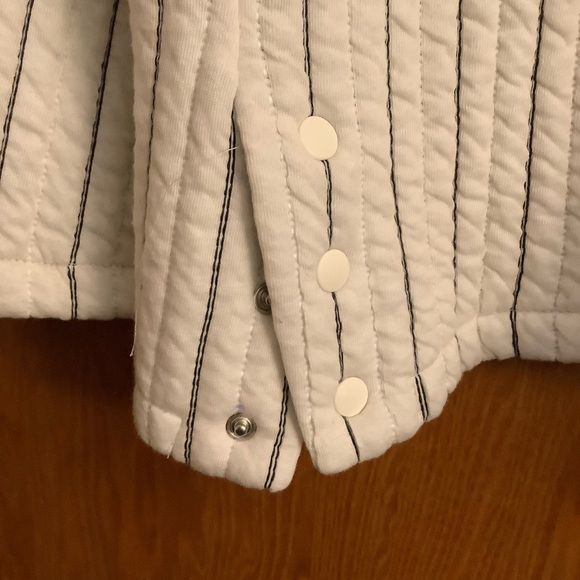 Zara Oversized Striped Quilted Sweater Size M NWT - Picture 7 of 16